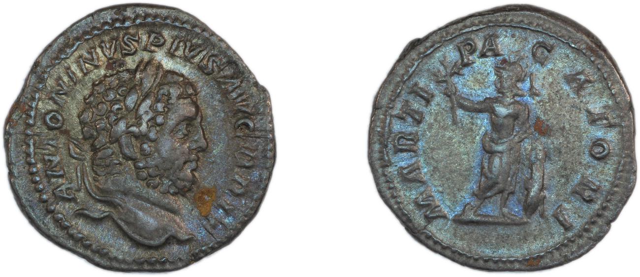 RIC IV Caracalla 222, аверс, Британский музей