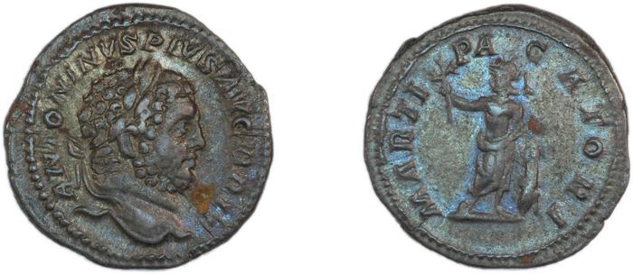 RIC IV Caracalla 222, реверс, Британский музей