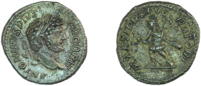 RIC IV Caracalla 223, реверс, Британский музей