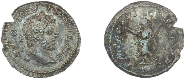 RIC IV Caracalla 208b, реверс, Британский музей