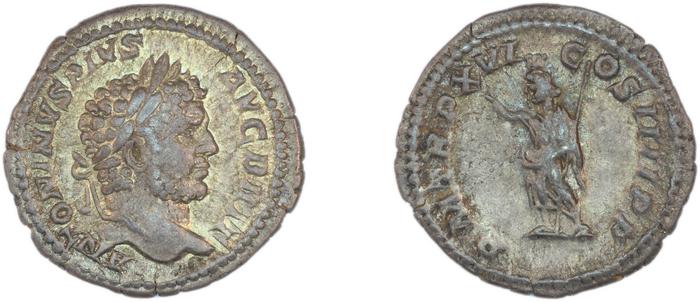 RIC IV Caracalla 208a, реверс, Британский музей