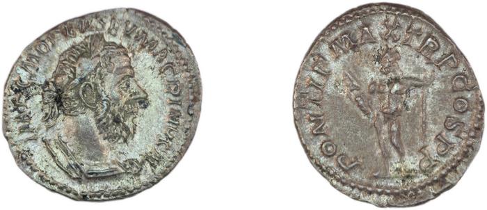 RIC IV Macrinus 15, реверс, bm