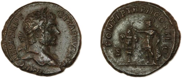 RIC IV Geta 162A, реверс, bm