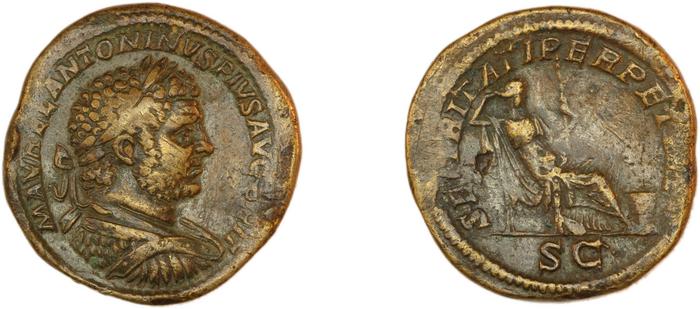 RIC IV Caracalla 512B, реверс, bm
