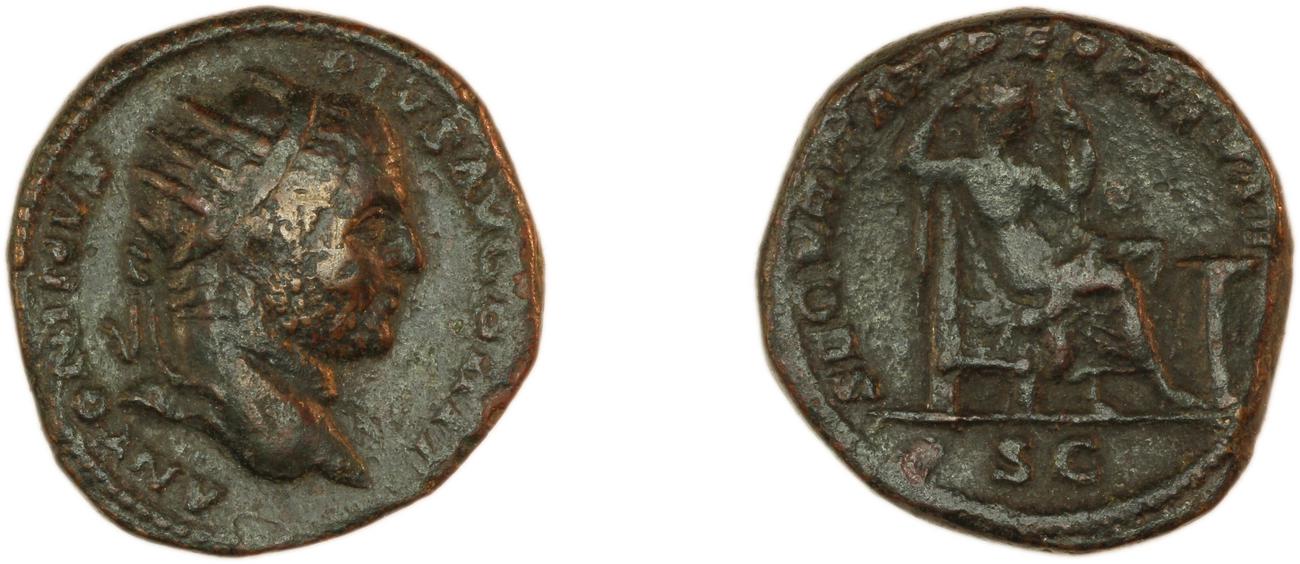 RIC IV Caracalla 515, аверс, Британский музей