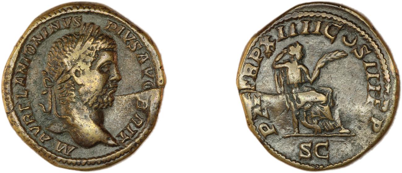 RIC IV Caracalla 480A, аверс, Британский музей