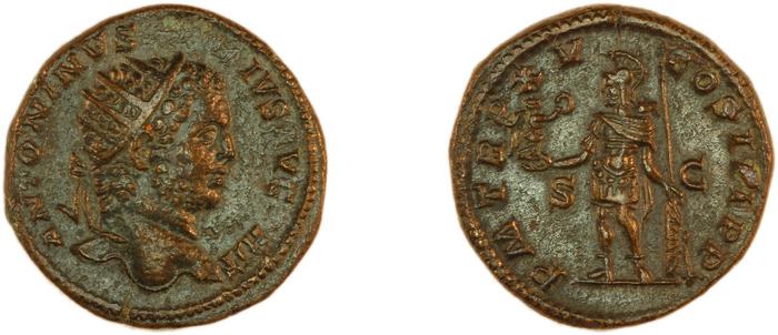 RIC IV Caracalla 492, реверс, bm