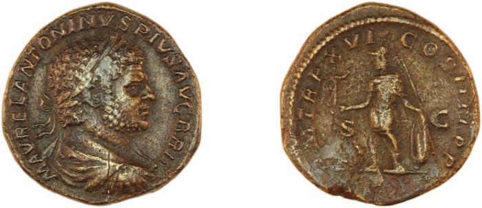 RIC IV Caracalla 496B, реверс, Британский музей