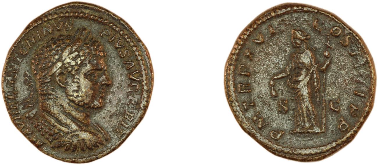 obverse RIC IV Caracalla 498B