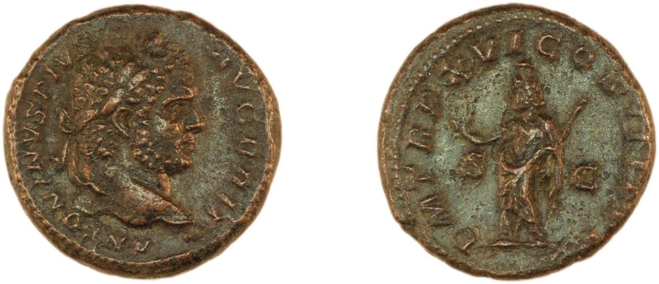 RIC IV Caracalla 505, аверс, Британский музей