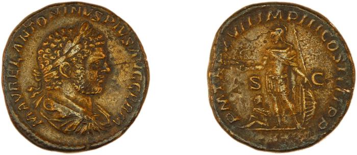 RIC IV Caracalla 524A, реверс, Британский музей