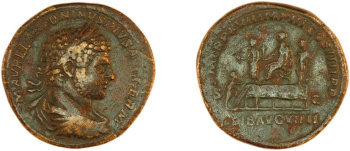 RIC IV Caracalla 527, реверс, Британский музей