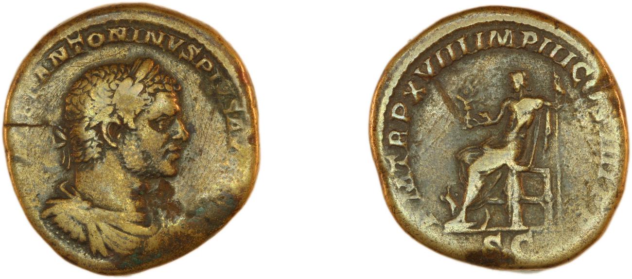 RIC IV Caracalla 541A, аверс, Британский музей