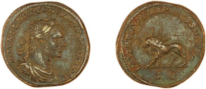 RIC IV Caracalla 548A, реверс, Британский музей