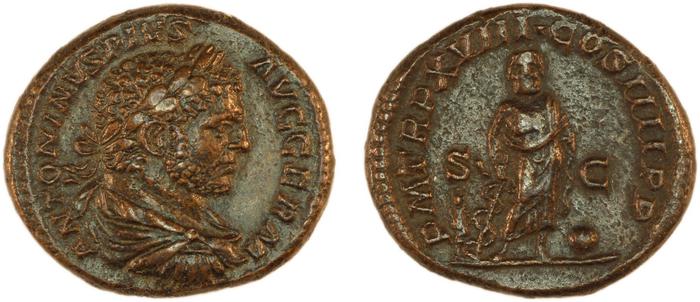 RIC IV Caracalla 554B, реверс, Британский музей