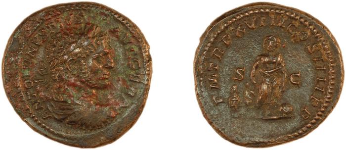 RIC IV Caracalla 554B, реверс, Британский музей
