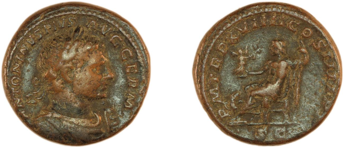 RIC IV Caracalla 559C, аверс, Британский музей