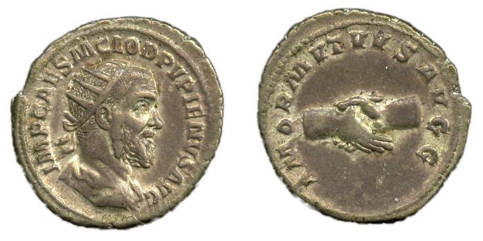 RIC IV Pupienus 9A, реверс, bm