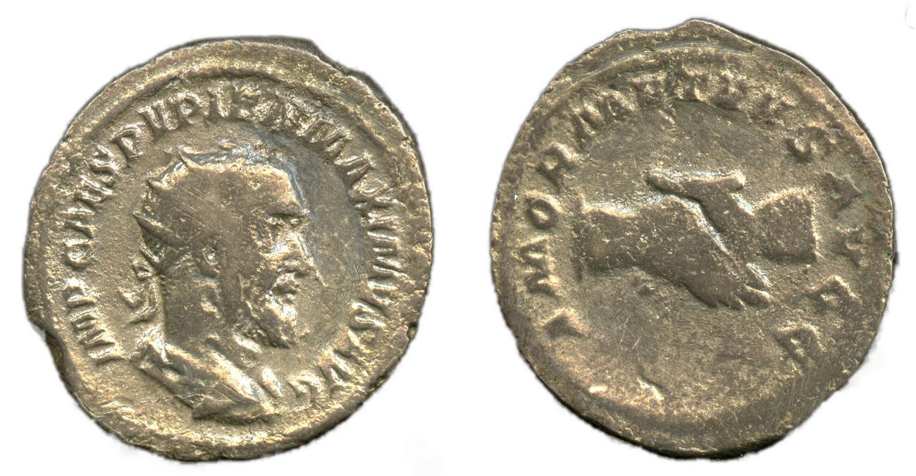 obverse RIC IV Pupienus 9B