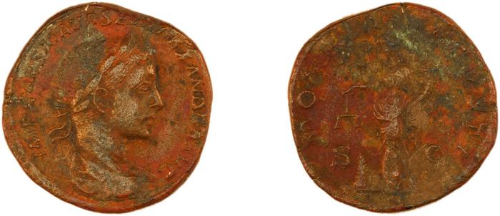 RIC IV Severus Alexander 587, реверс, bm