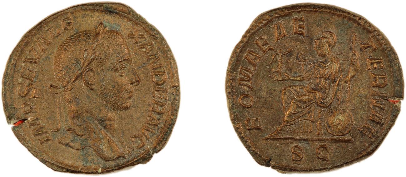 RIC IV Severus Alexander 602, аверс, Британский музей