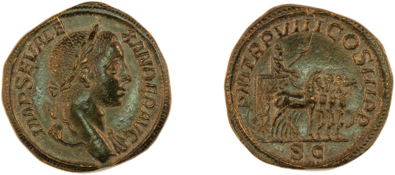 obverse RIC IV Severus Alexander 495