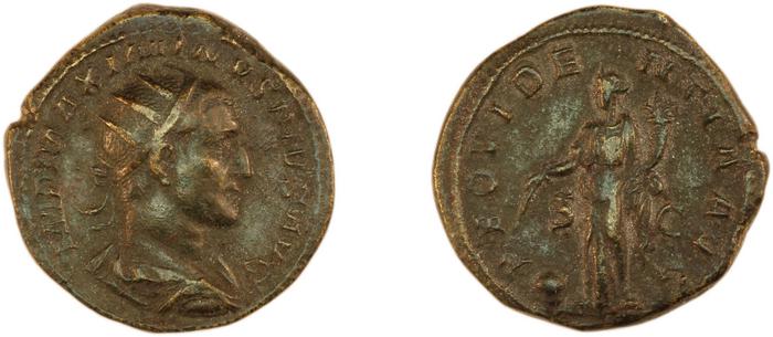 RIC IV Maximinus Thrax 62, реверс, bm