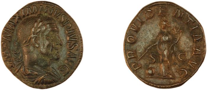 RIC IV Maximinus Thrax 61, реверс, bm