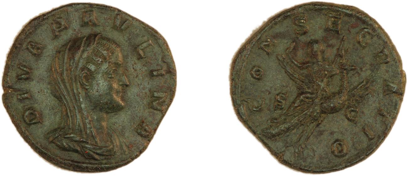 RIC IV Caecilia Paulina 3, аверс, bm