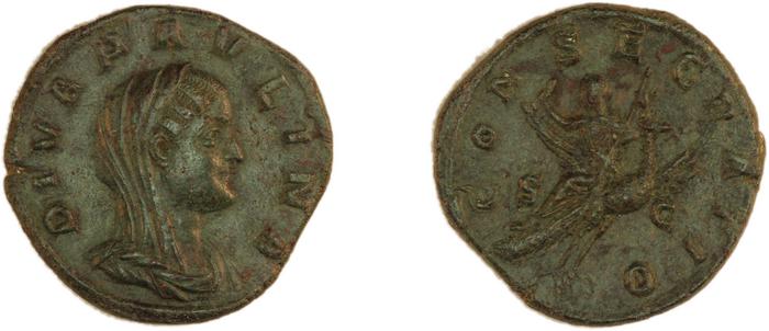 RIC IV Caecilia Paulina 3, реверс, bm