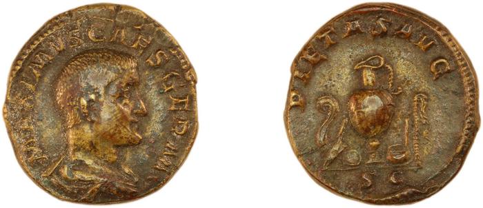 RIC IV Maximus 12B, реверс, bm