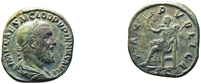 RIC IV Pupienus 22A, реверс, bm