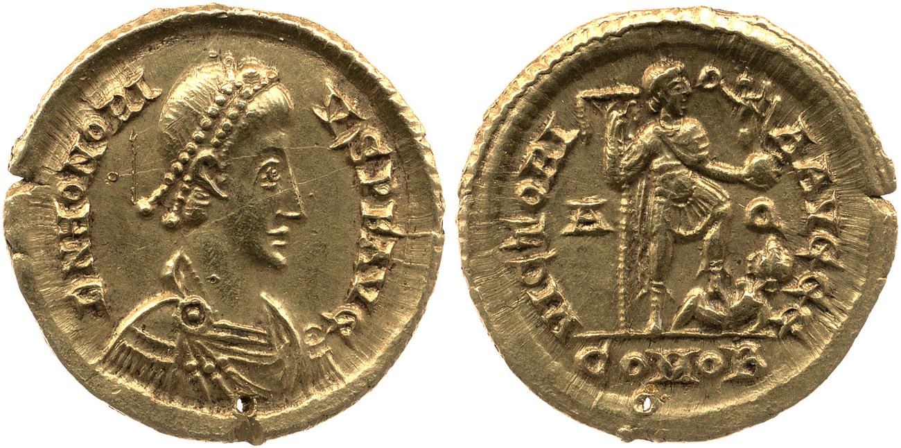 аверс RIC X Honorius 1240