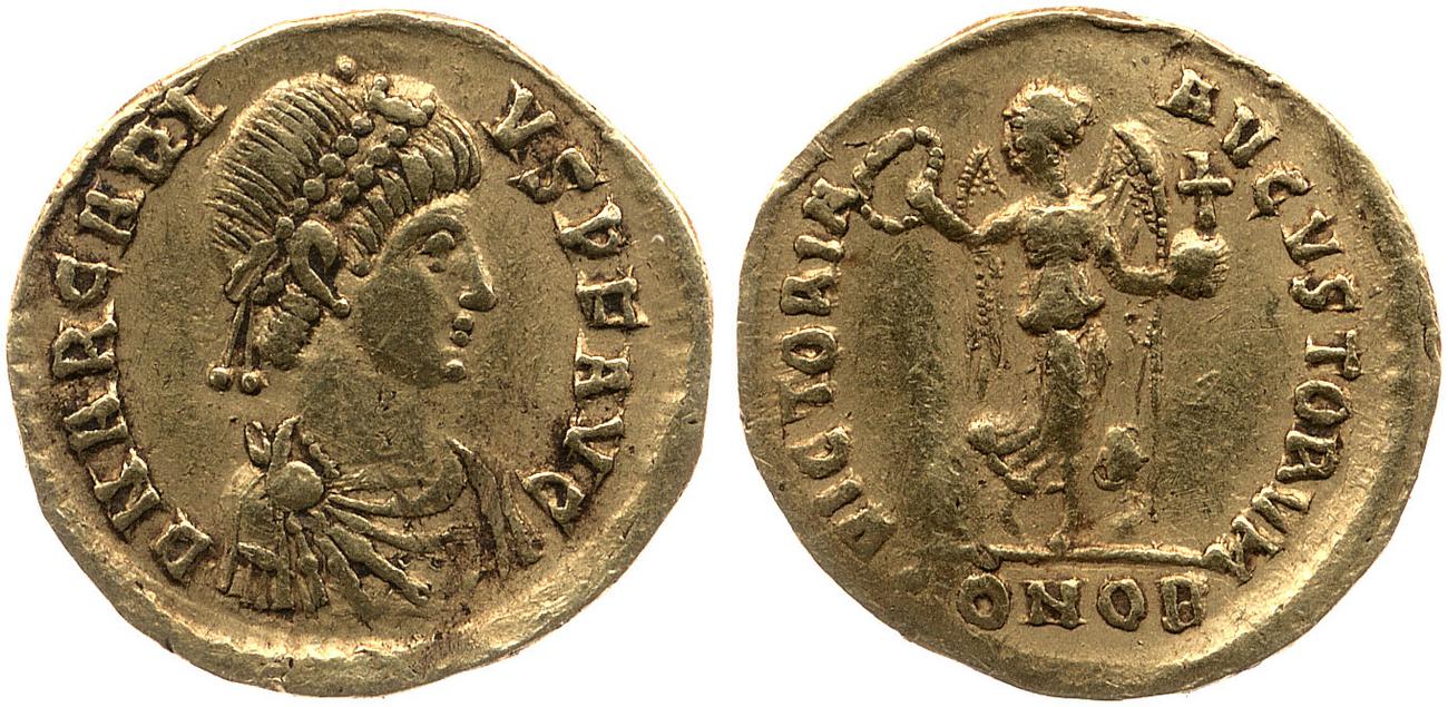 RIC X Arcadius 19, аверс, bm