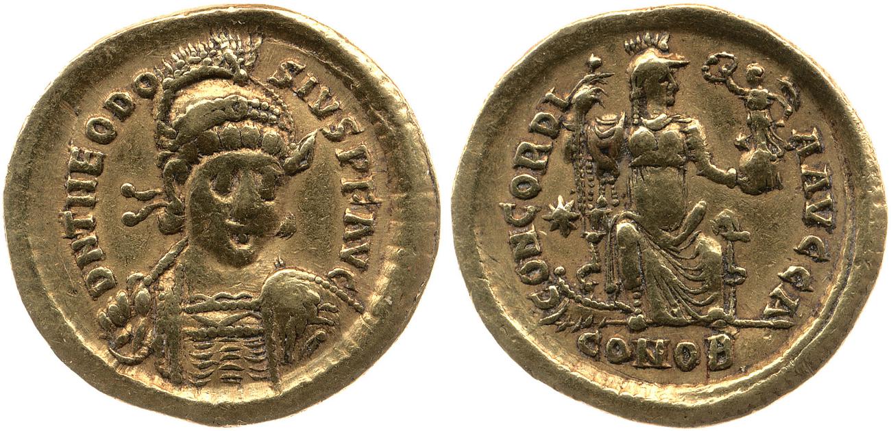 аверс RIC X Theodosius II (East) 202