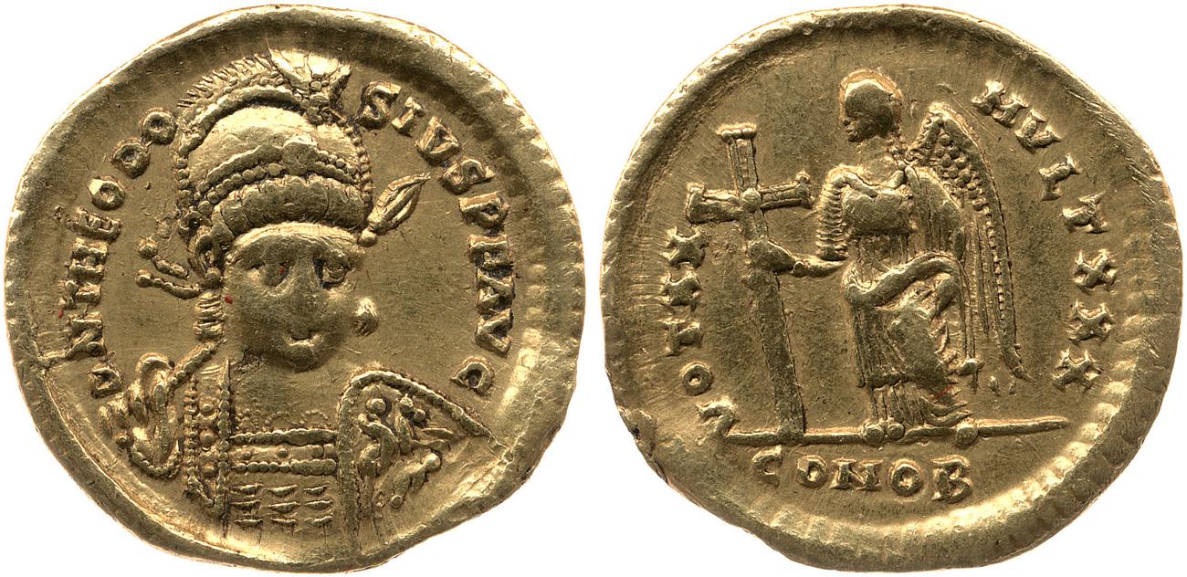 аверс RIC X Theodosius II (East) 219