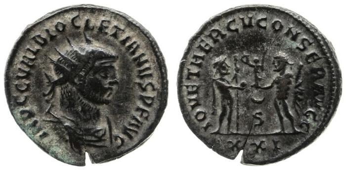 реверс RIC V Diocletian 323