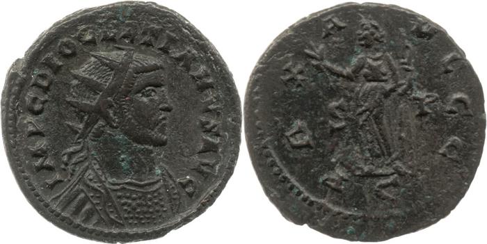 реверс RIC V Carausius issuing for Diocletian/Maximian 20
