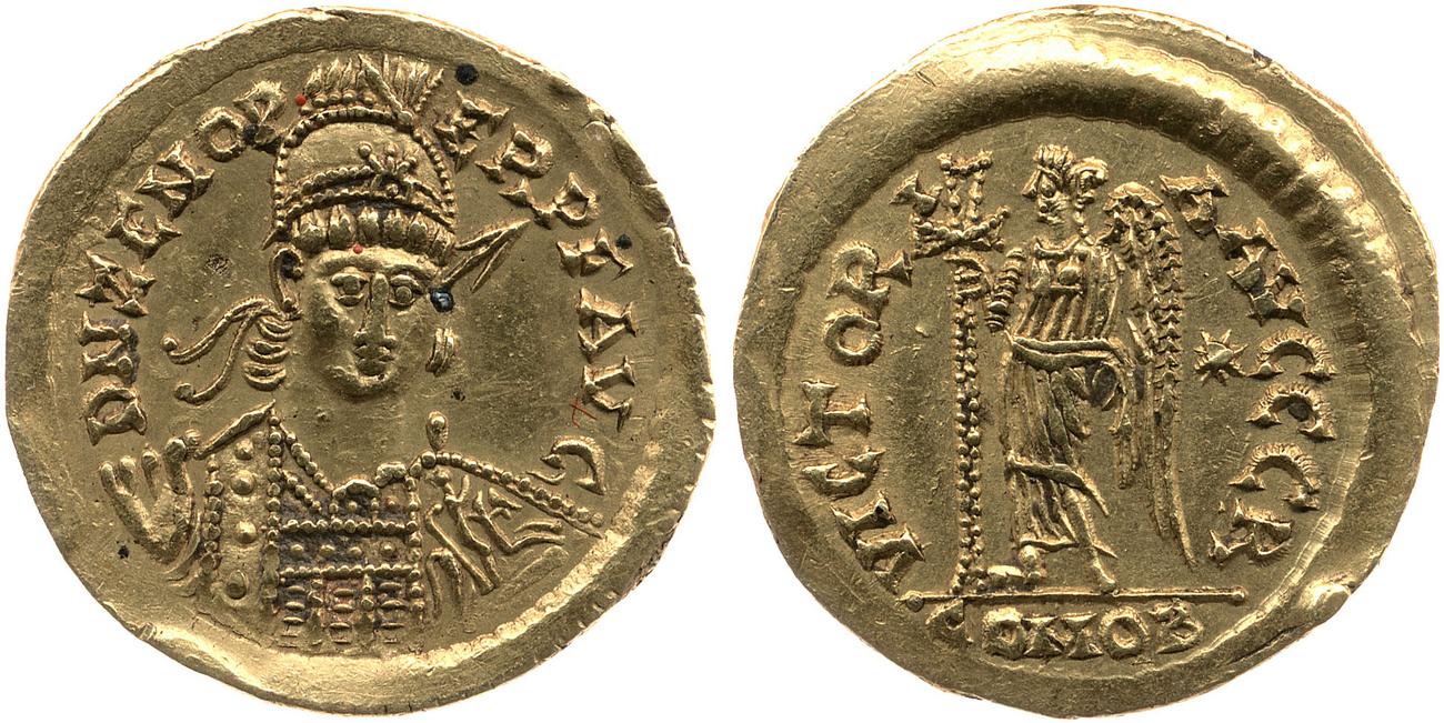 obverse RIC X Zeno (West) 3653