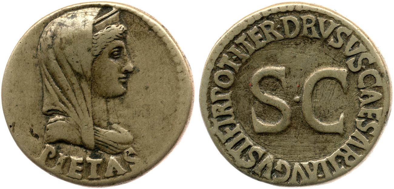 RIC I (second edition) Tiberius 43, аверс, bm