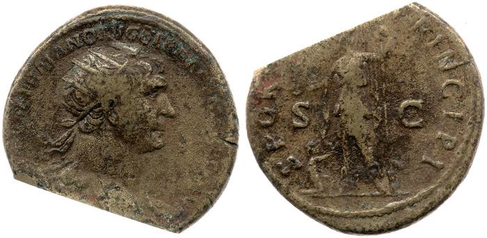 RIC II Trajan 487, реверс, Британский музей