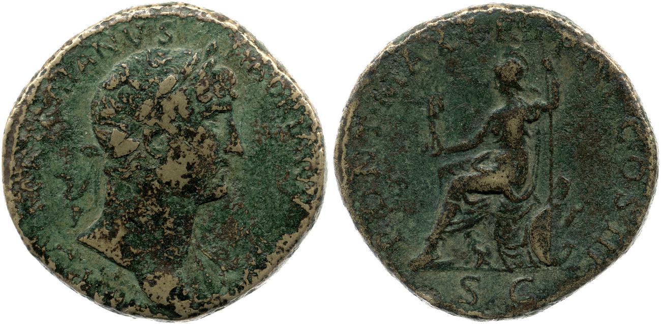 obverse RIC II, Part 3 (second edition) Hadrian 253