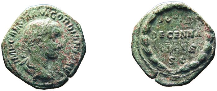 RIC IV Gordian III 263A, реверс, bm