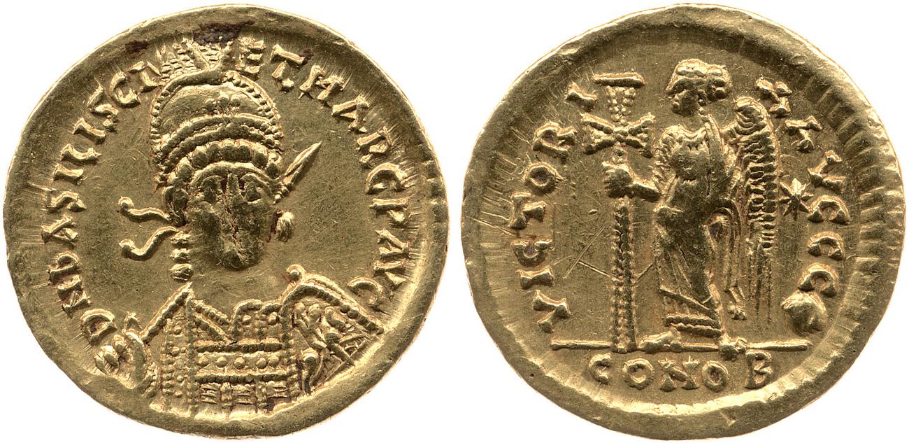 RIC X Basiliscus and Marcus 1024, аверс, bm
