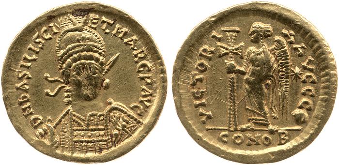 RIC X Basiliscus and Marcus 1024, реверс, bm