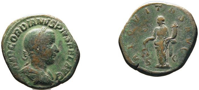 RIC IV Gordian III 286A, реверс, bm