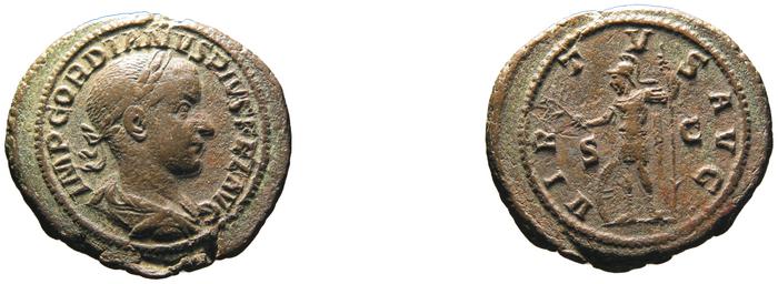 RIC IV Gordian III 293B, реверс, bm