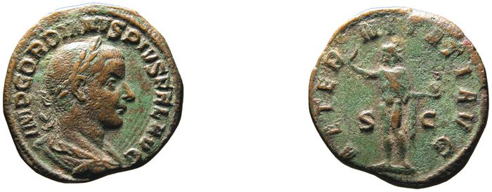 RIC IV Gordian III 297A, реверс, bm