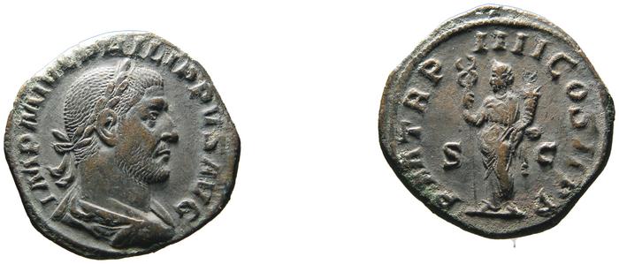RIC IV Philip I 150A, реверс, bm