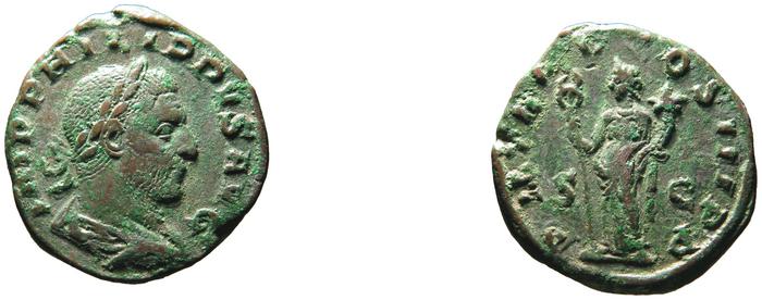 RIC IV Philip I 153A, реверс, bm